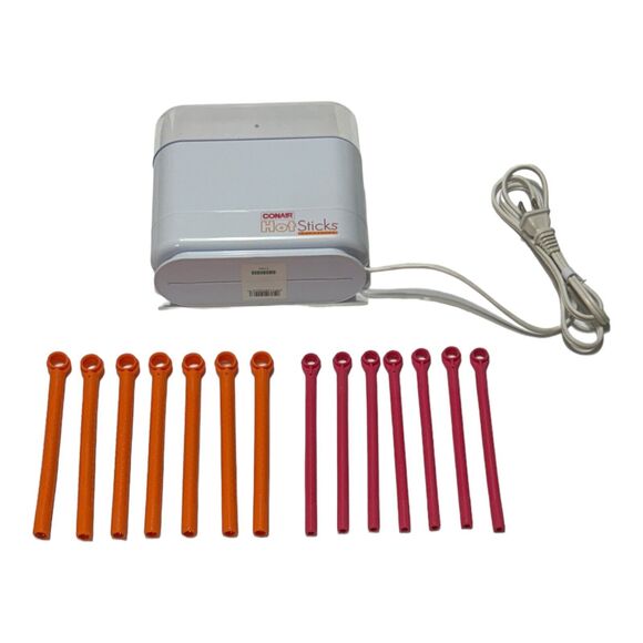 CONAIR Hot Sticks Hair Setter 14 Flexible‎ Rollers Curlers TESTED & WORKING VTG - Picture 1 of 16